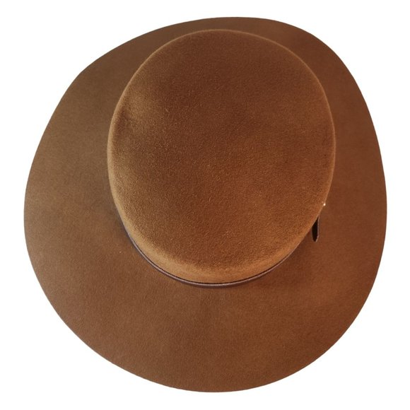 Gigi Pip Linden Boater Australian Wool Wide Brim Hat Size 59 M/L - Picture 7 of 11